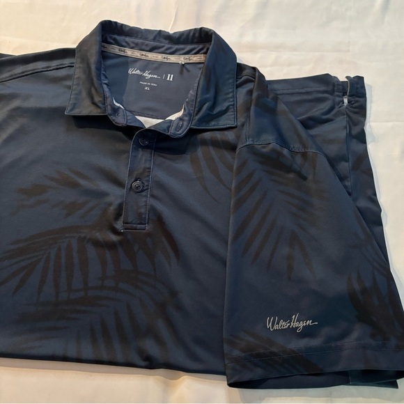 Walter Hagen Blue Polo Shirt Performance Fabric - Picture 1 of 3